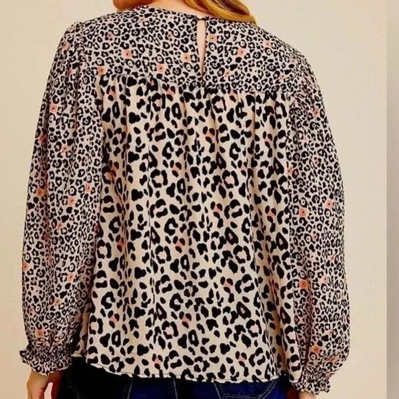 Maurices Leopard Print Blouse S - Picture 3 of 7